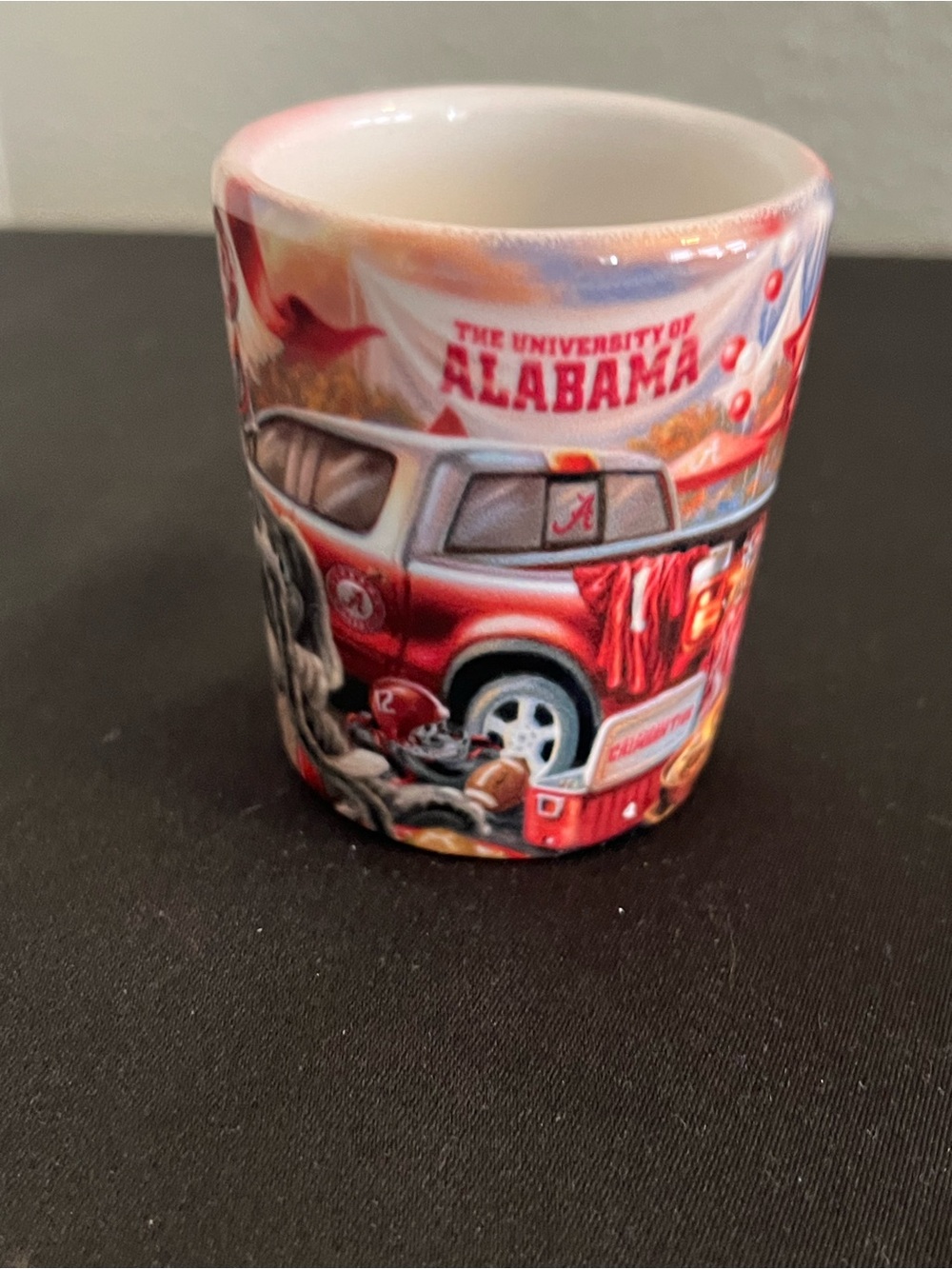 Rare Vintage ThermoServ The University of Alabama Crimson Shot Glass